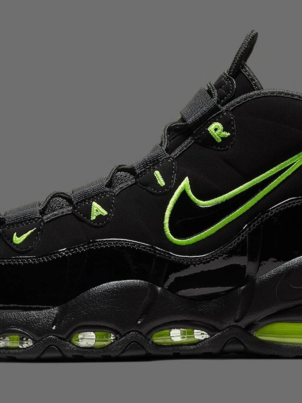 Men's Nike Air Max Uptempo '95 Basketball Shoes - Black Volt CK0892-001